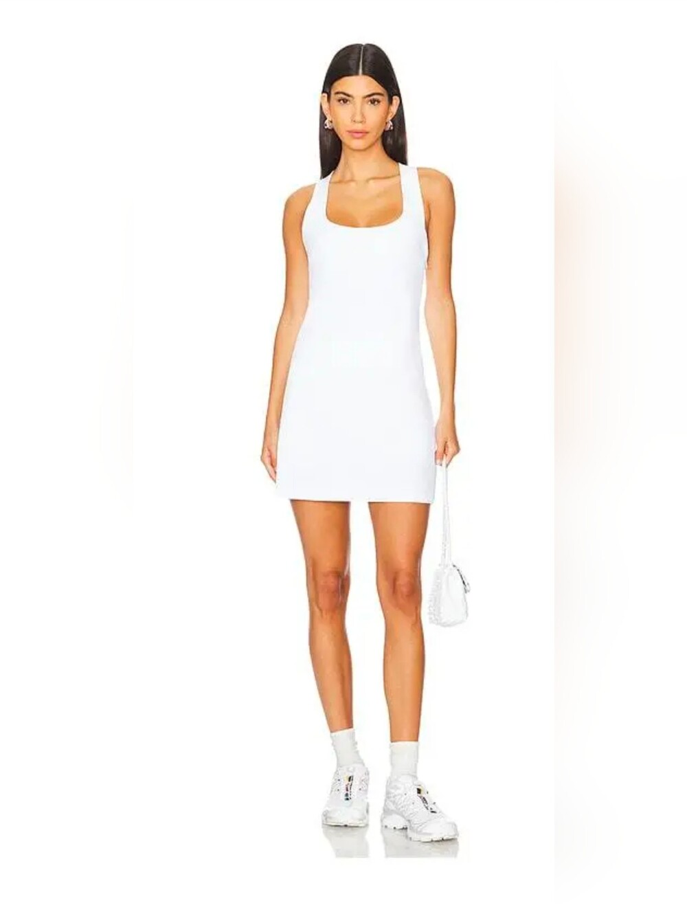 NWT Women's Malbon "EVERGREEN ANOUK DRESS w/Shorts". Color White. Woman's Size 2